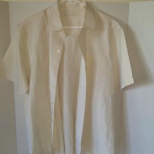 Tommy Bahama Mens Silk Button Up Shirt Large